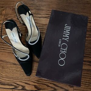 Jimmy CHOO black satin shoe
